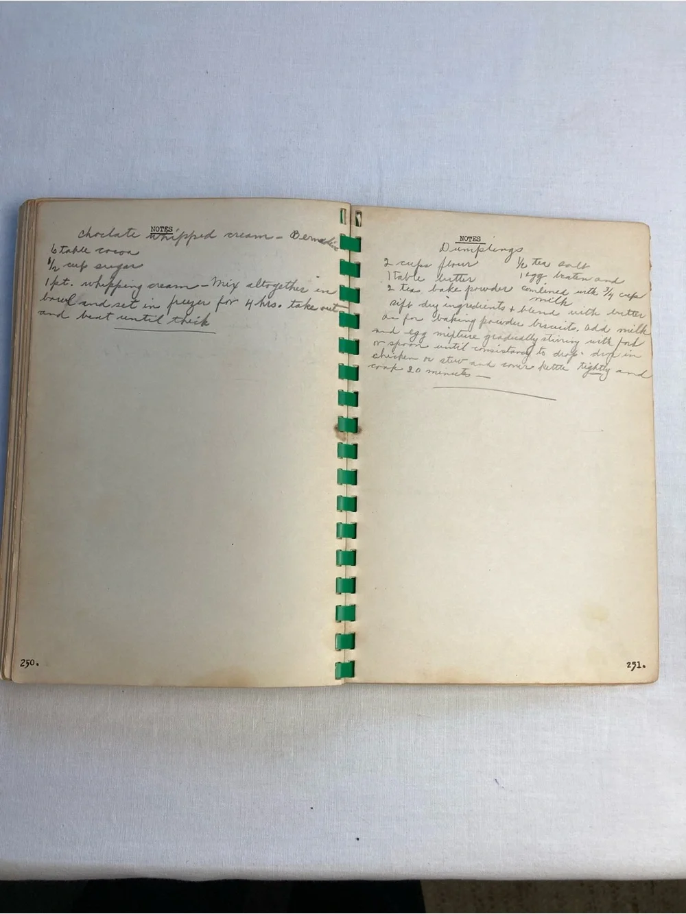 Vintage Spiral-Bound Community Fund Raising Recipe Cook Books